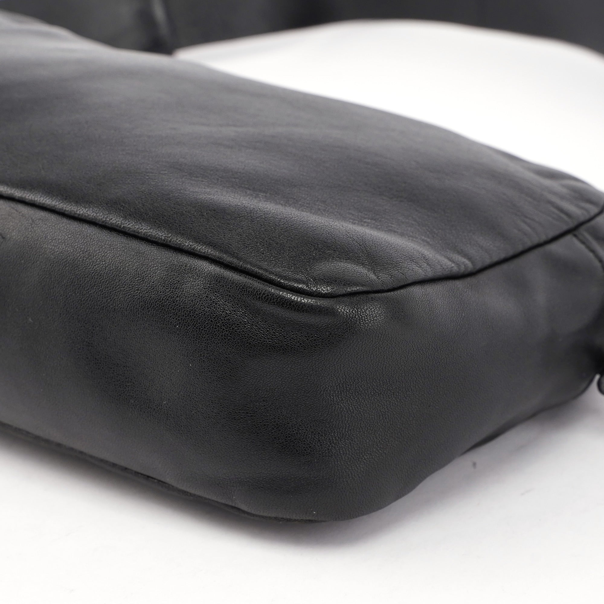 BT0054 Black Nappa Box Shoulder Bag