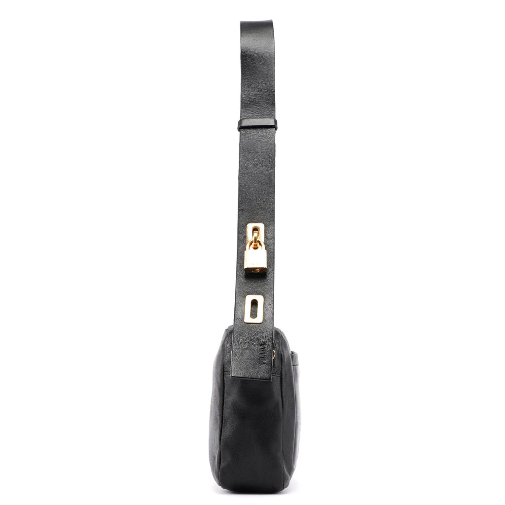 BT0054 Black Nappa Box Shoulder Bag