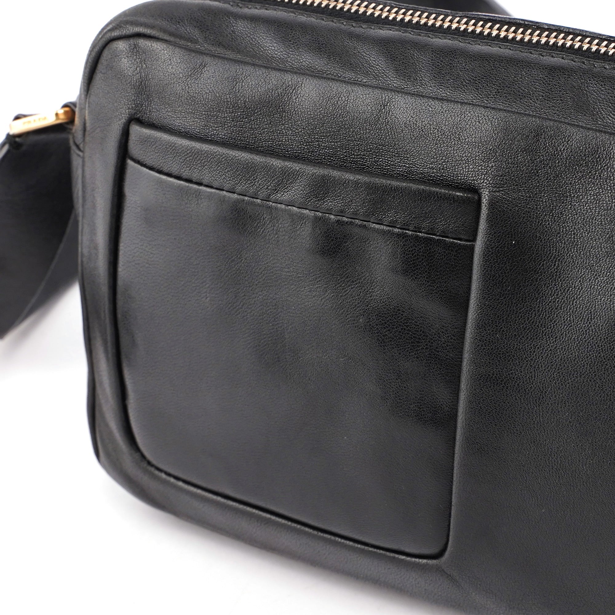 BT0054 Black Nappa Box Shoulder Bag