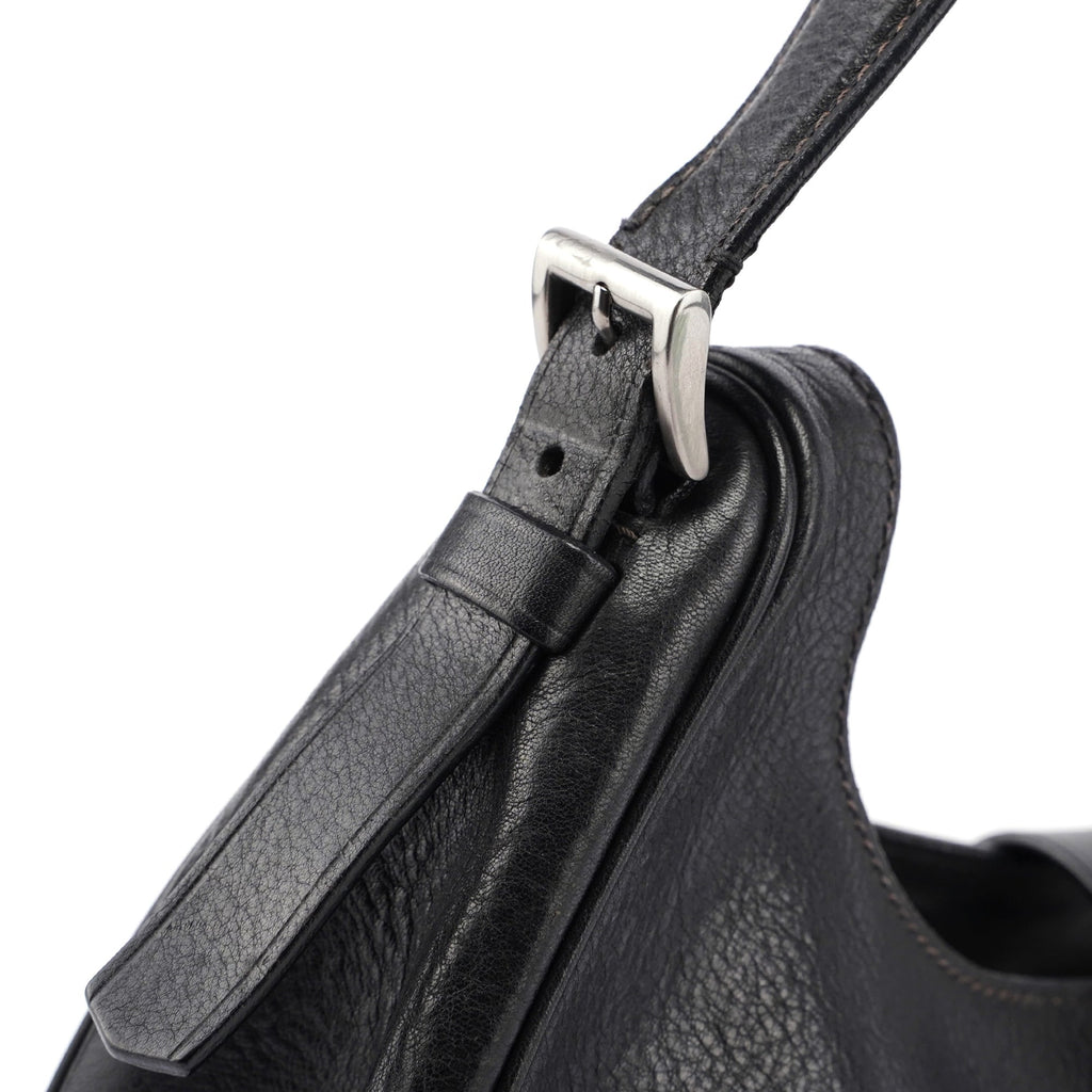 Buffalo Leather Hobo Shoulder Bag
