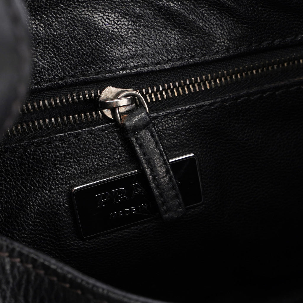 Buffalo Leather Hobo Shoulder Bag