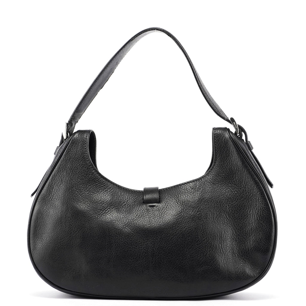 Buffalo Leather Hobo Shoulder Bag