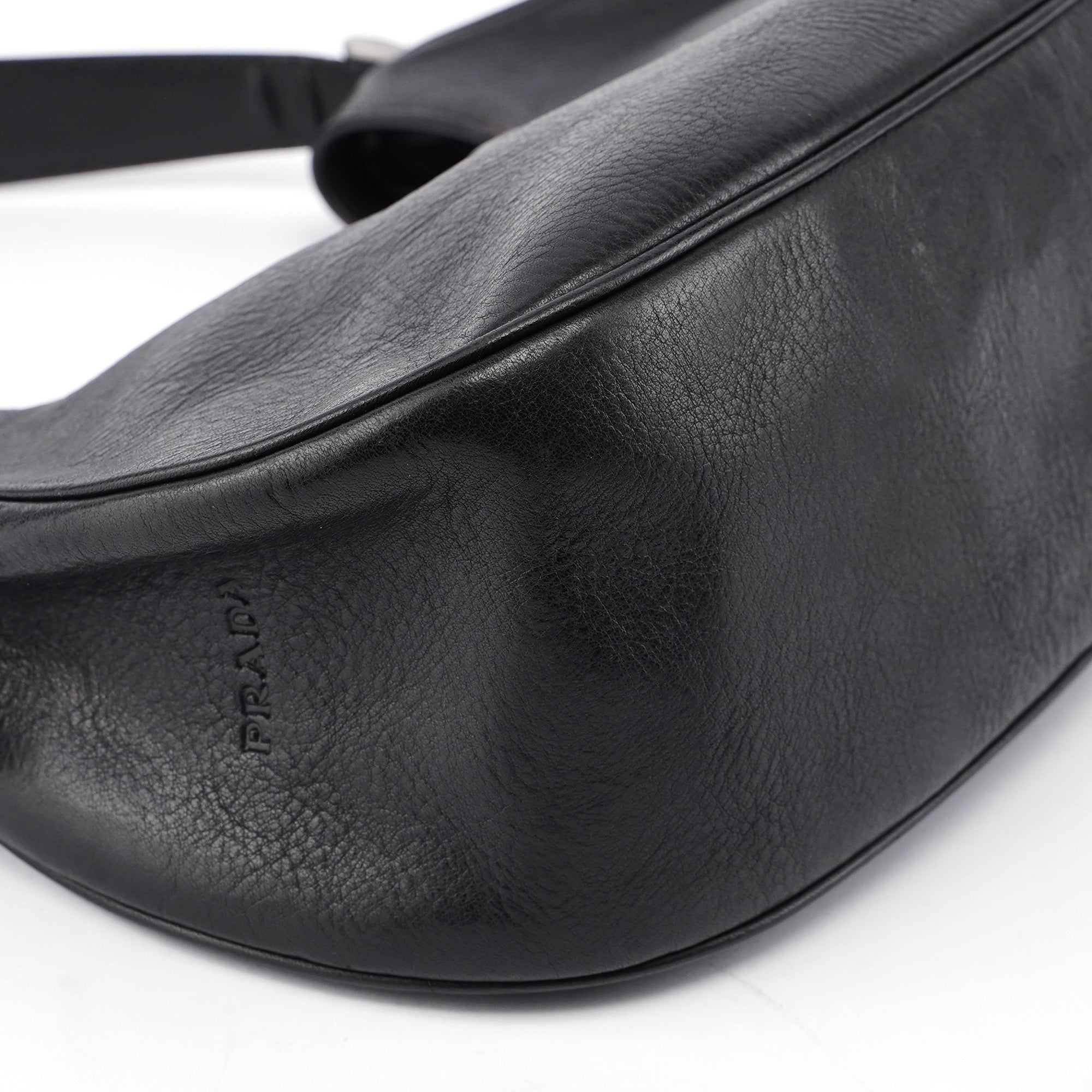 Buffalo Leather Hobo Shoulder Bag
