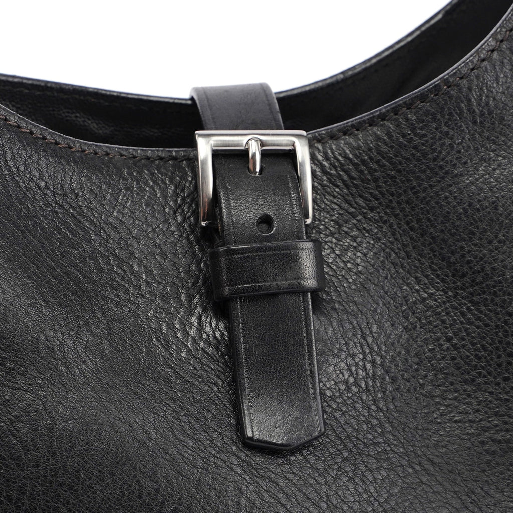 Buffalo Leather Hobo Shoulder Bag