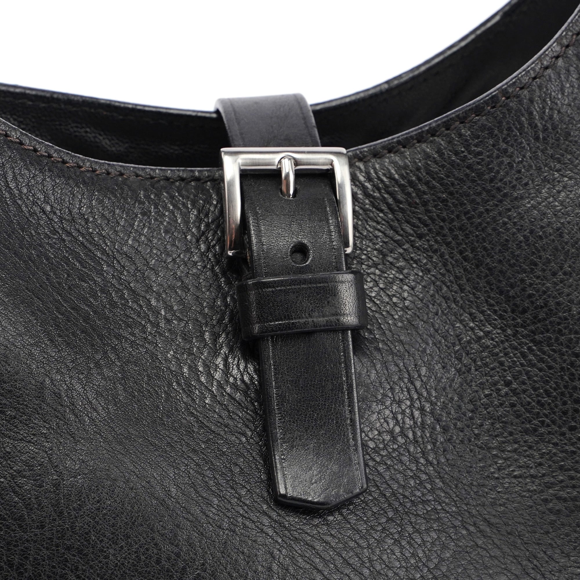 Buffalo Leather Hobo Shoulder Bag