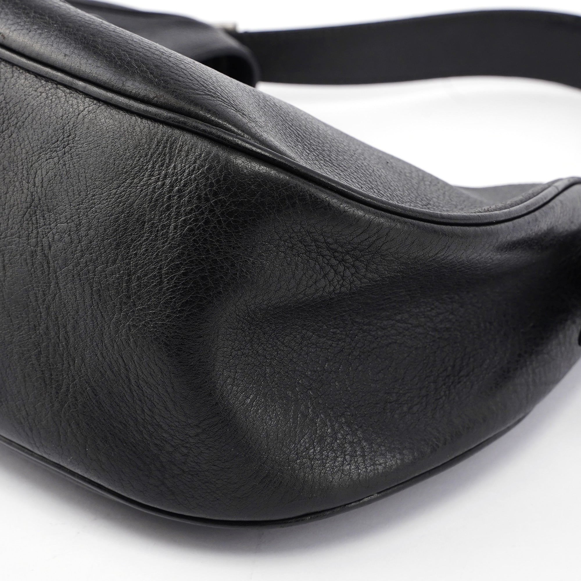 Buffalo Leather Hobo Shoulder Bag