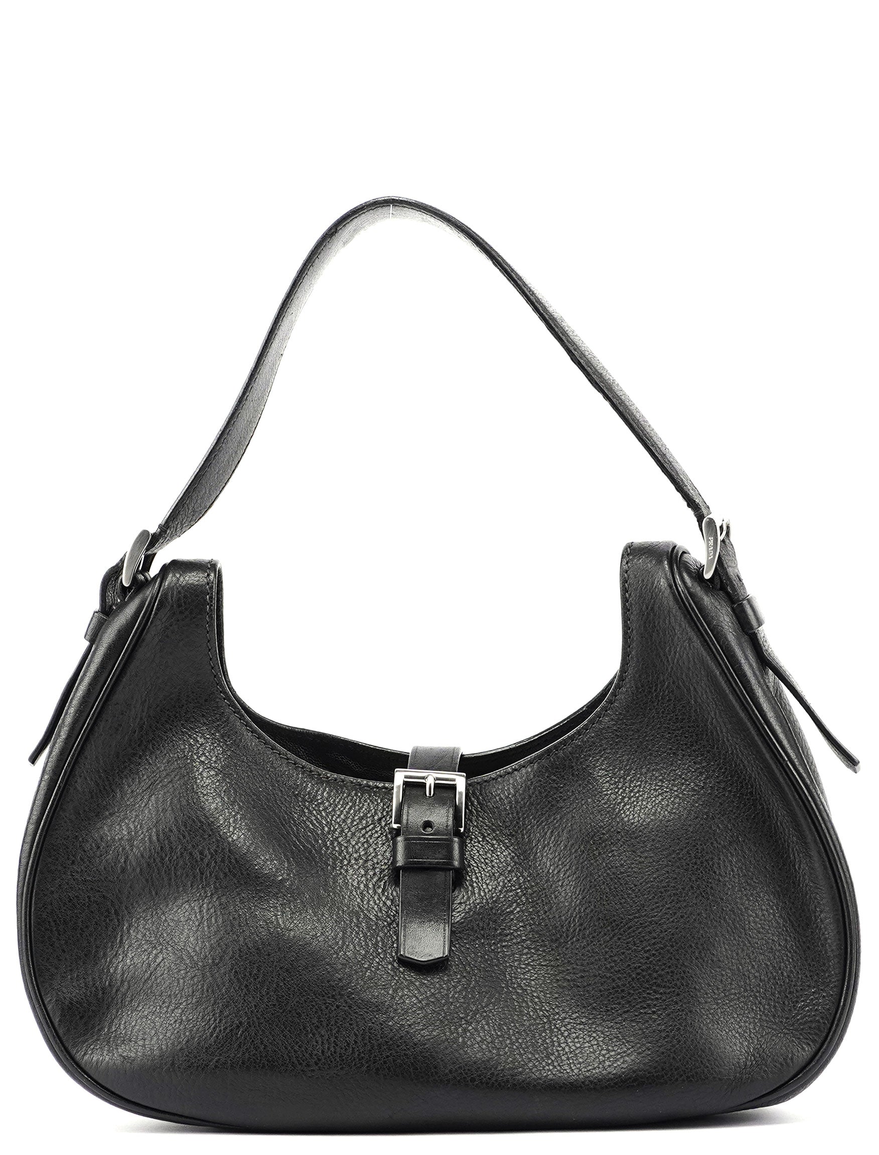 Buffalo Leather Hobo Shoulder Bag