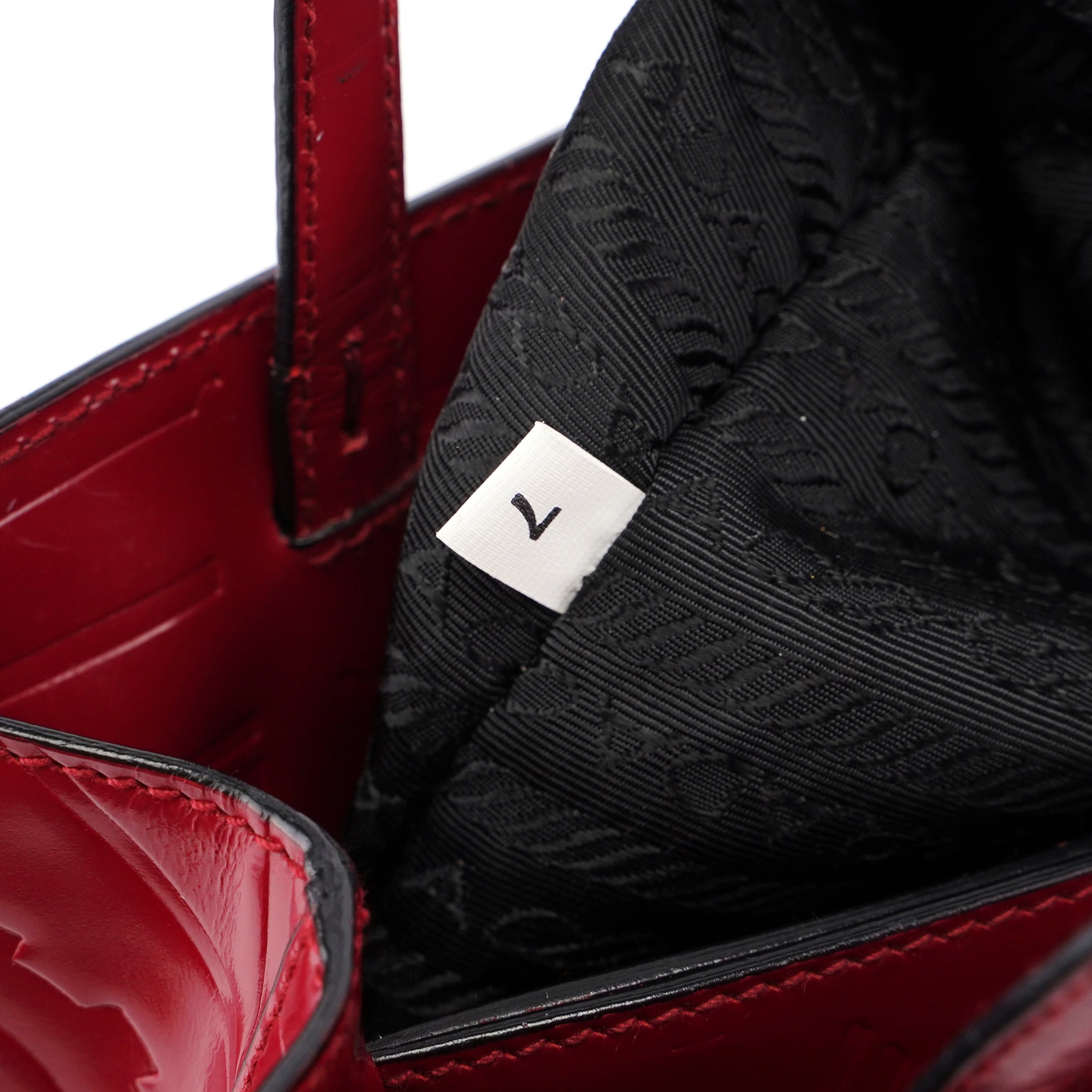 Burgundy Spazzolato Embossed Tote Bag