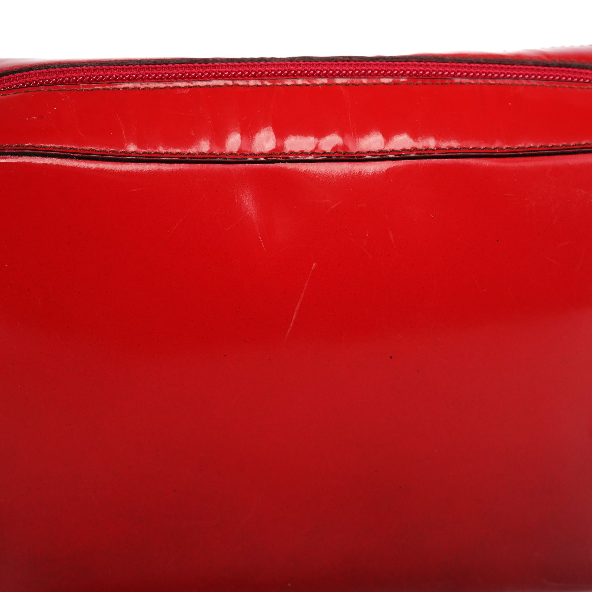 Burgundy Spazzolato Leather Shoulder Bag