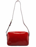 Burgundy Spazzolato Leather Shoulder Bag