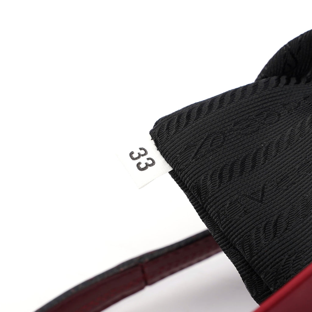 Burgundy Spazzolato Top Handle Clutch Bag