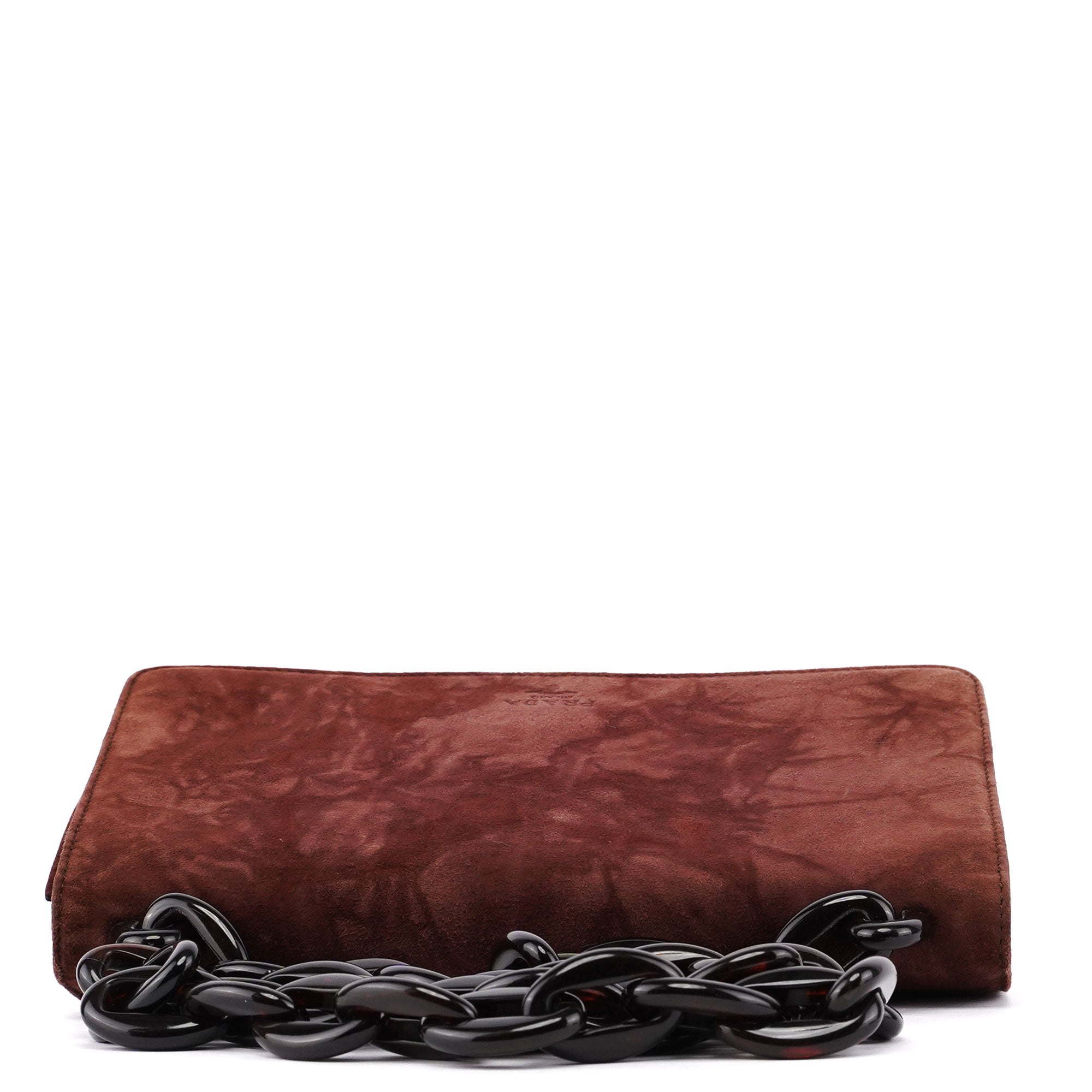 Burgundy Tie Dye Plastic Handle Shoulder Bag