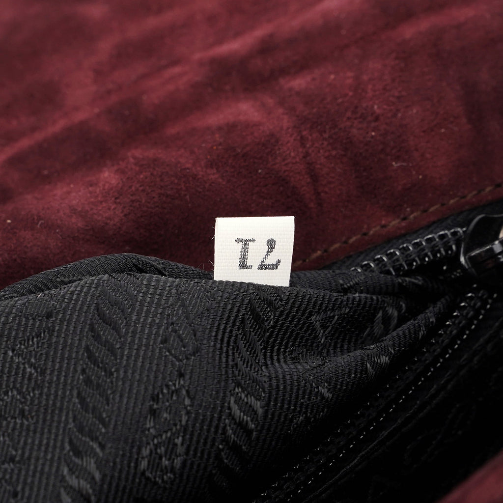 Burgundy Tie Dye Plastic Handle Shoulder Bag