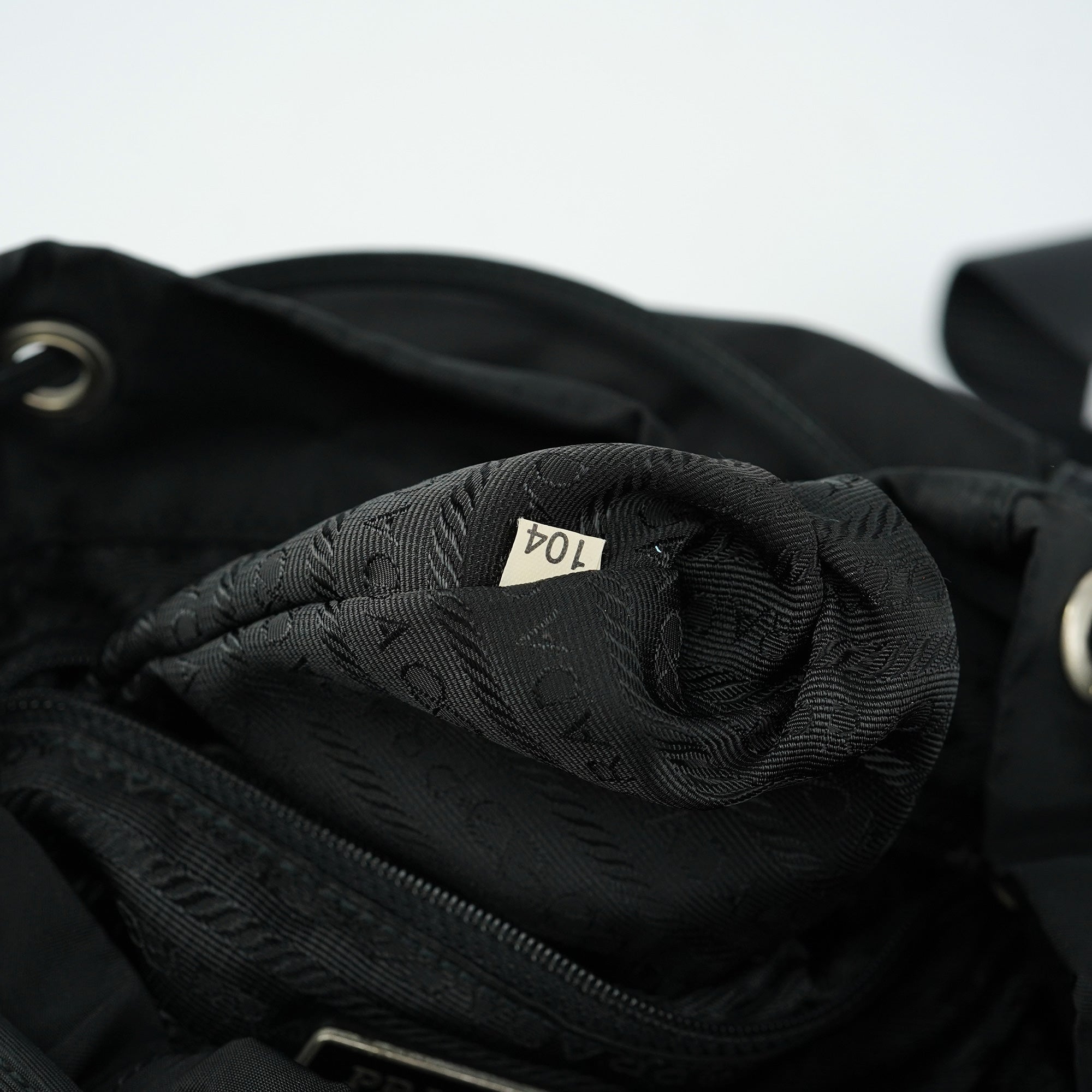 BZ0003 Black Tessuto Vela Backpack