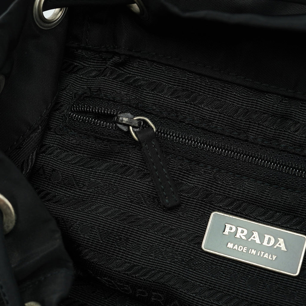 BZ0003 Black Tessuto Vela Backpack