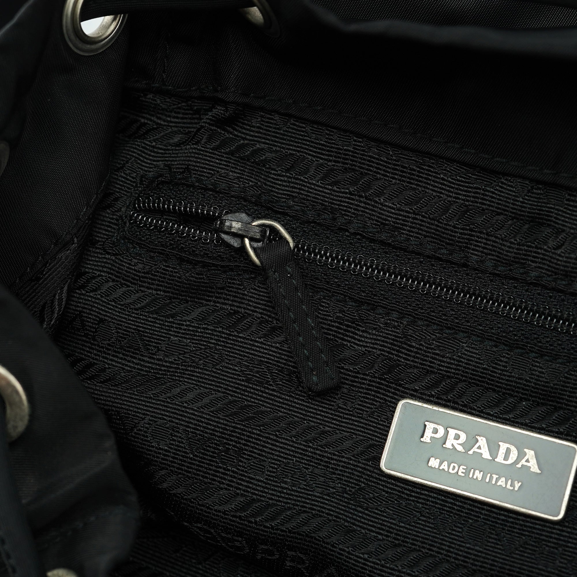 BZ0003 Black Tessuto Vela Backpack