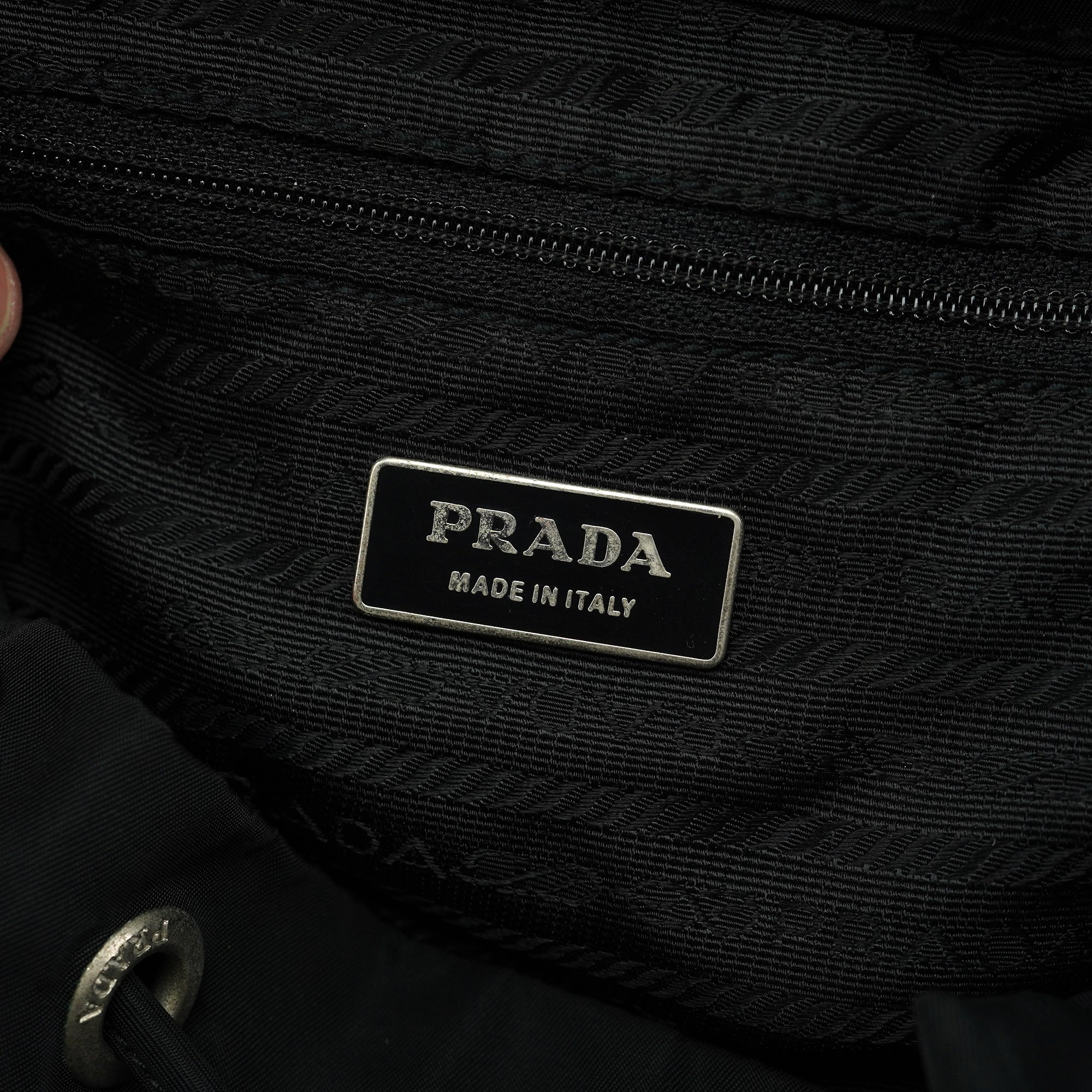 BZ0003 Black Tessuto Vela Backpack