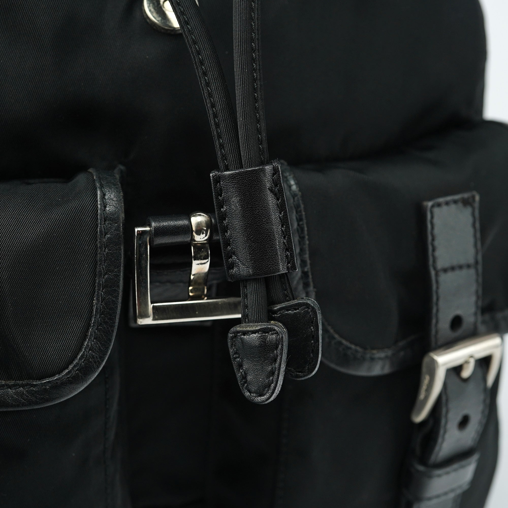 BZ0003 Black Tessuto Vela Backpack