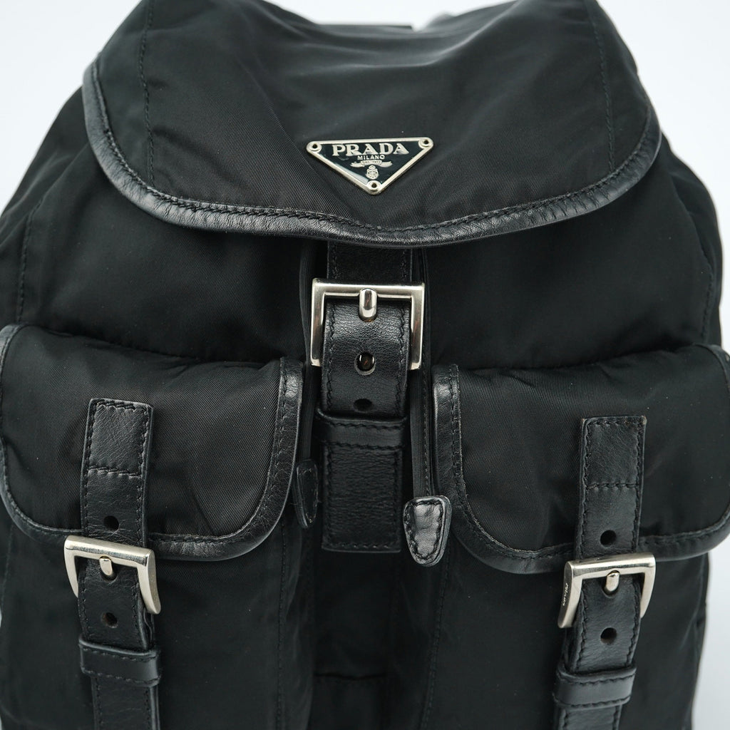 BZ0003 Black Tessuto Vela Backpack