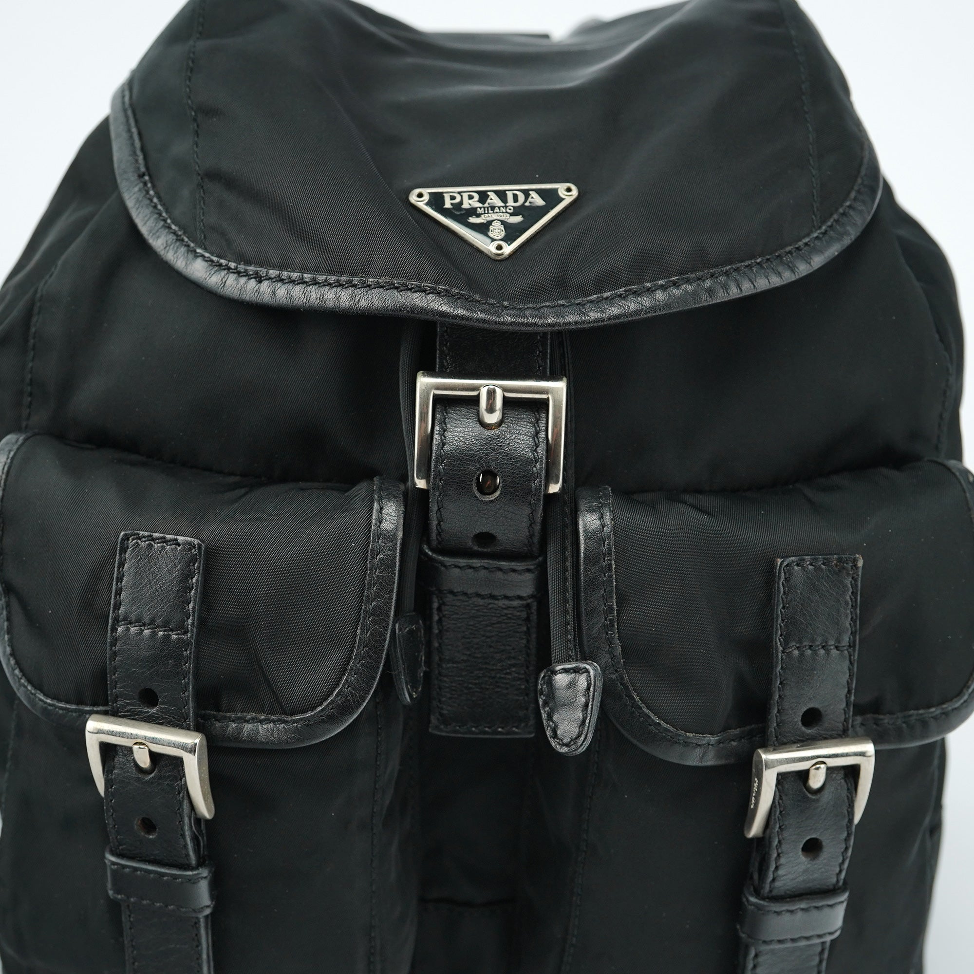 BZ0003 Black Tessuto Vela Backpack
