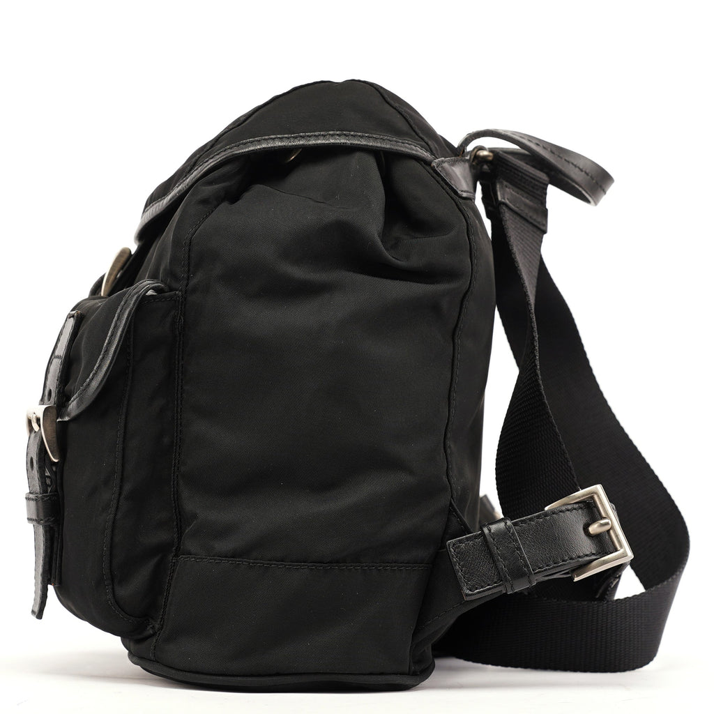 BZ0003 Black Tessuto Vela Backpack