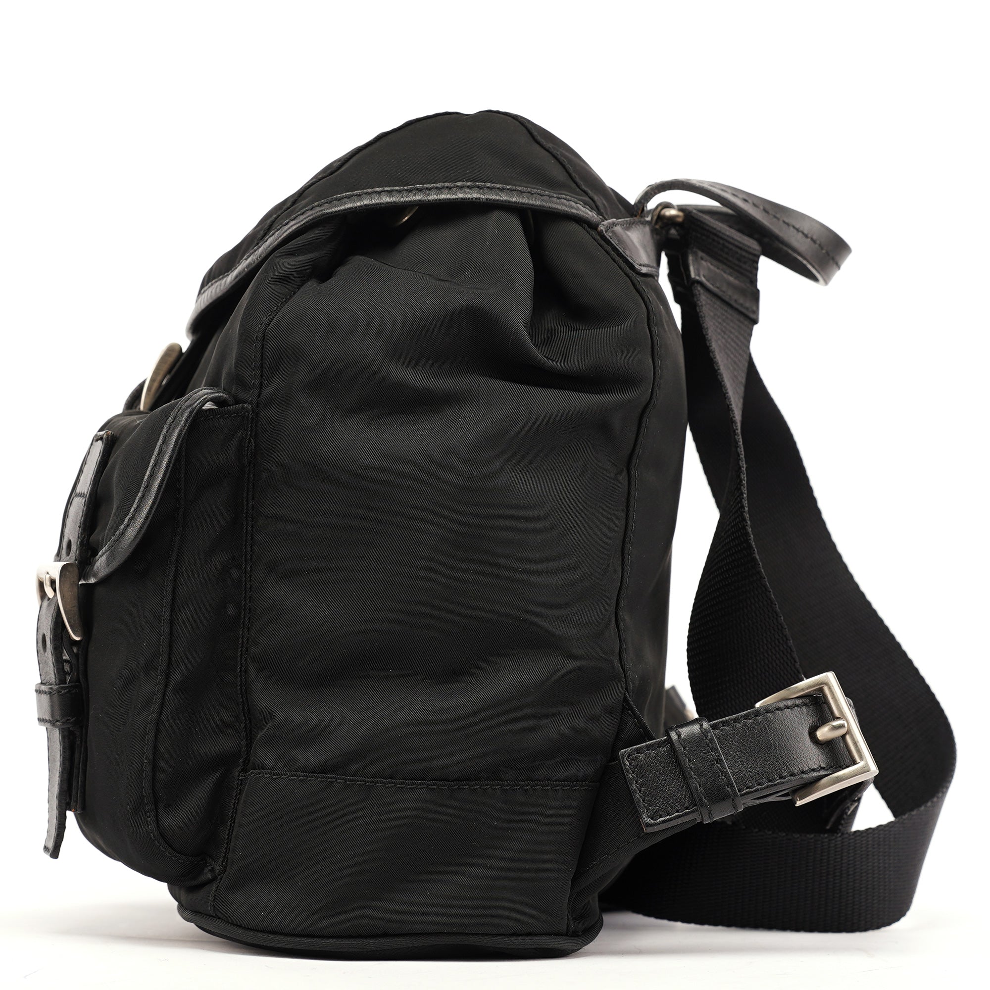 BZ0003 Black Tessuto Vela Backpack