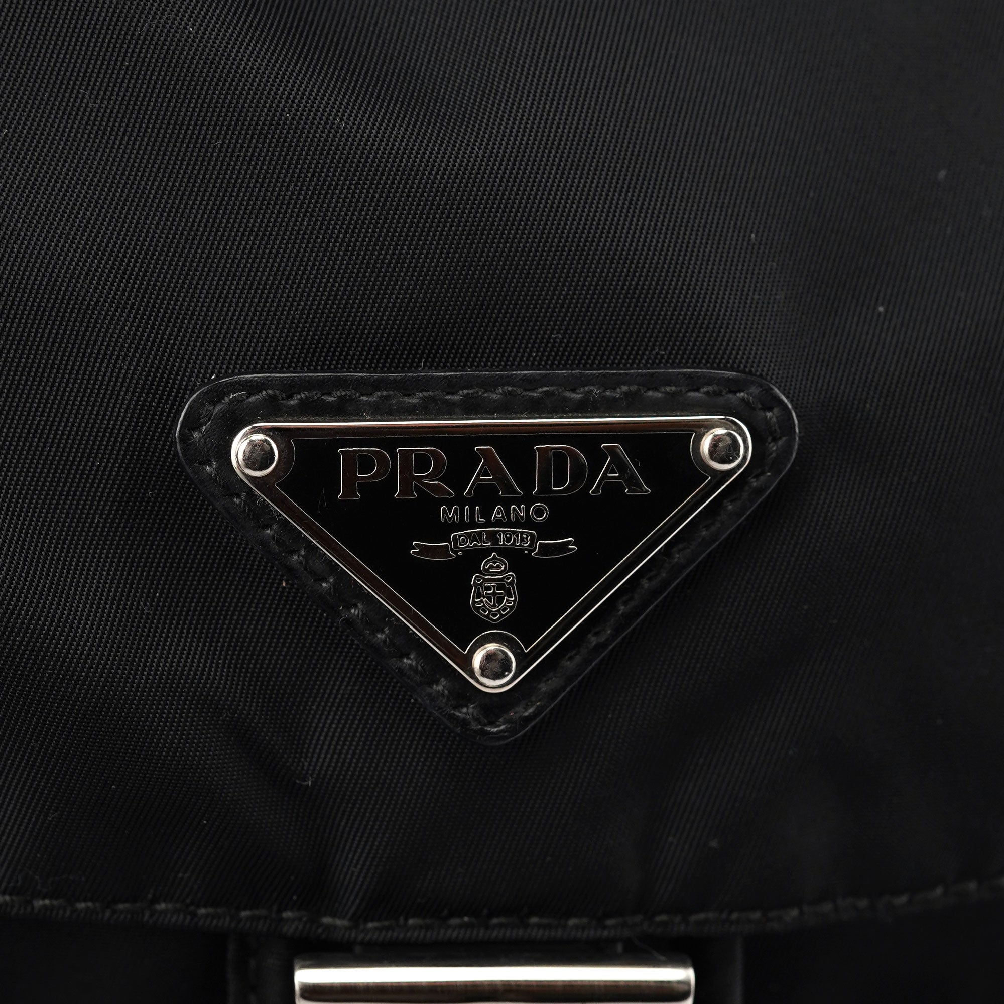 BZ2811 Black Tessuto Vela Backpack