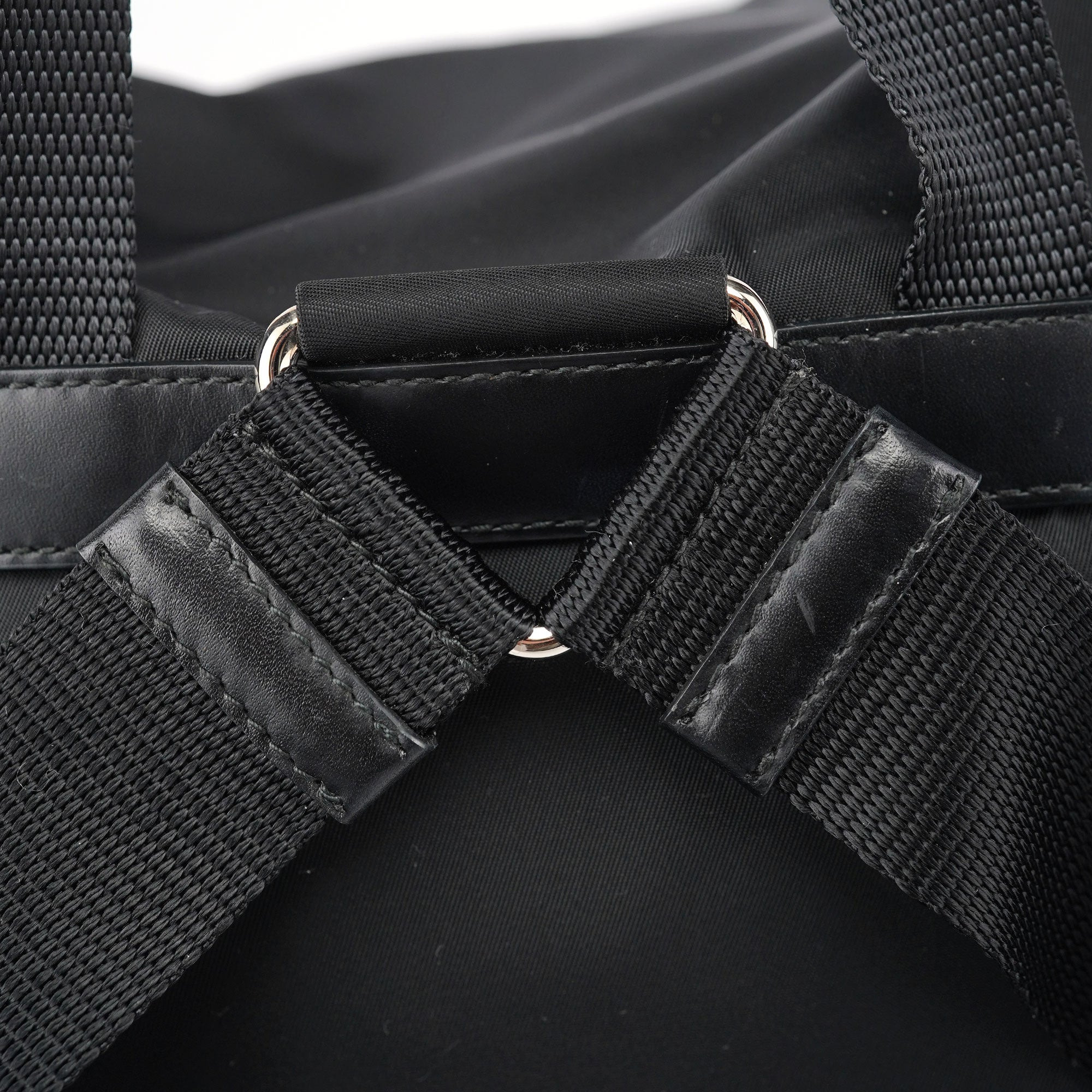 BZ2811 Black Tessuto Vela Backpack