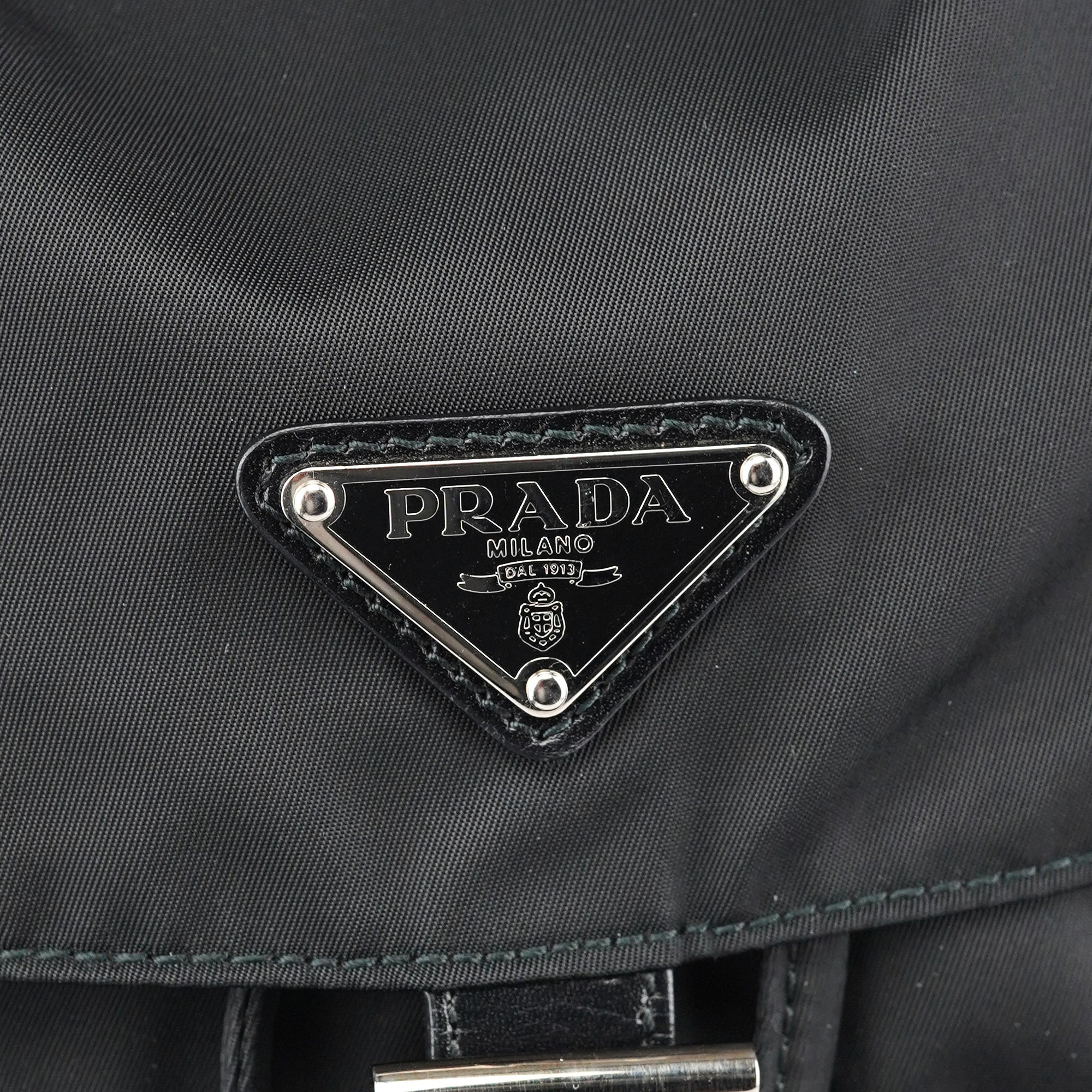 BZ2811 Black Tessuto Vela Backpack