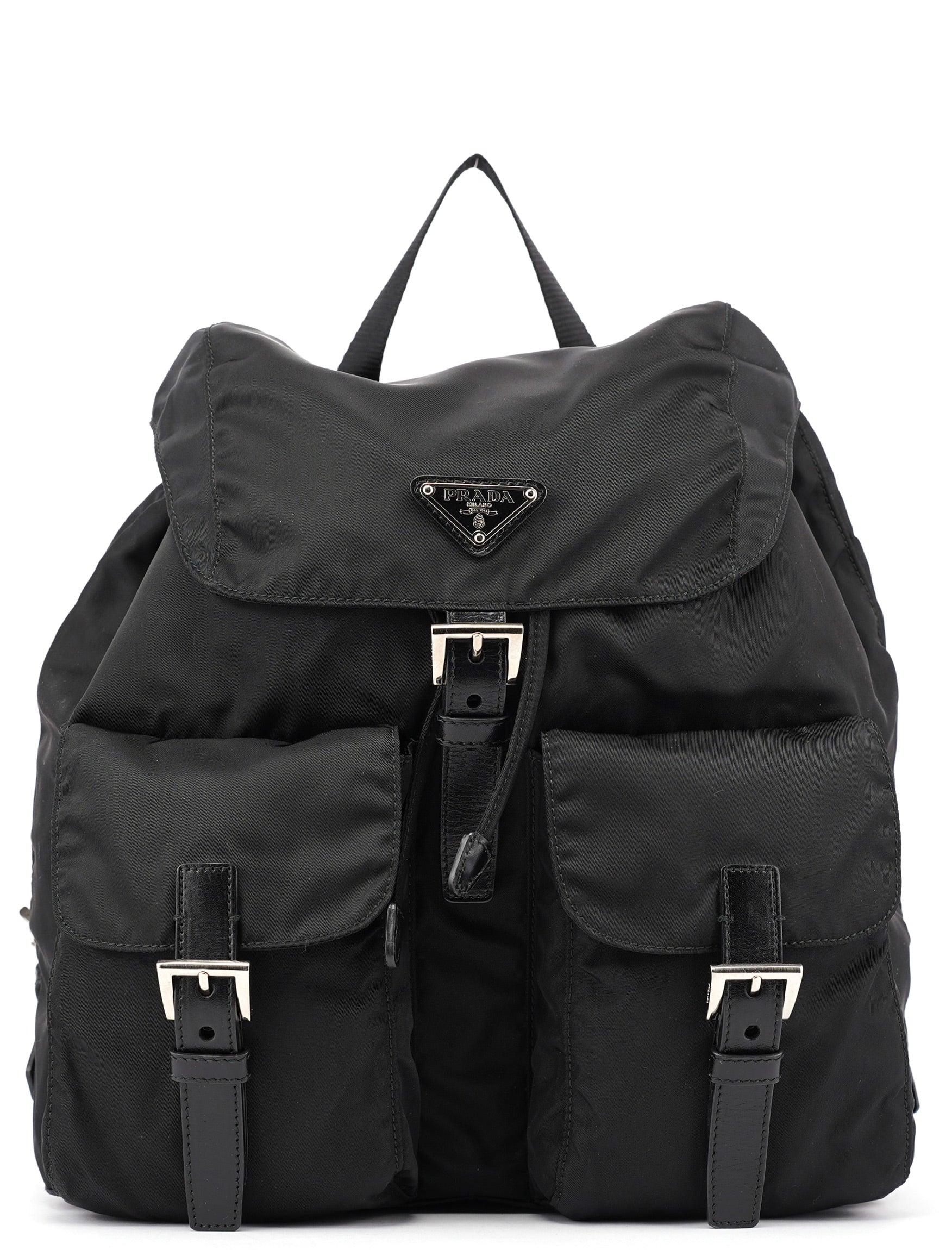 BZ2811 Black Tessuto Vela Backpack