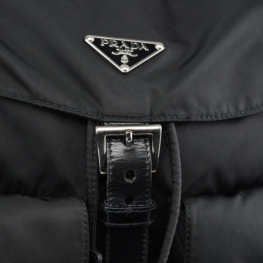 BZ2811 Black Tessuto Vela Backpack