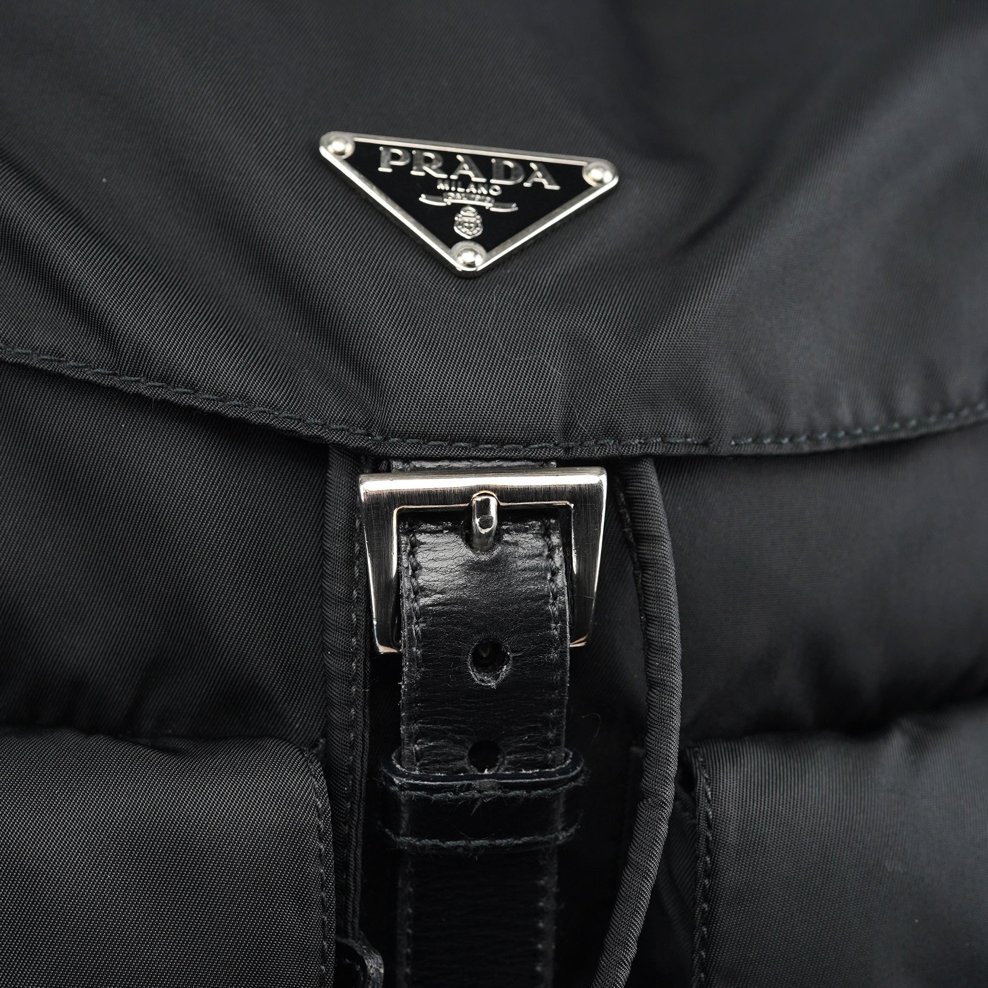BZ2811 Black Tessuto Vela Backpack