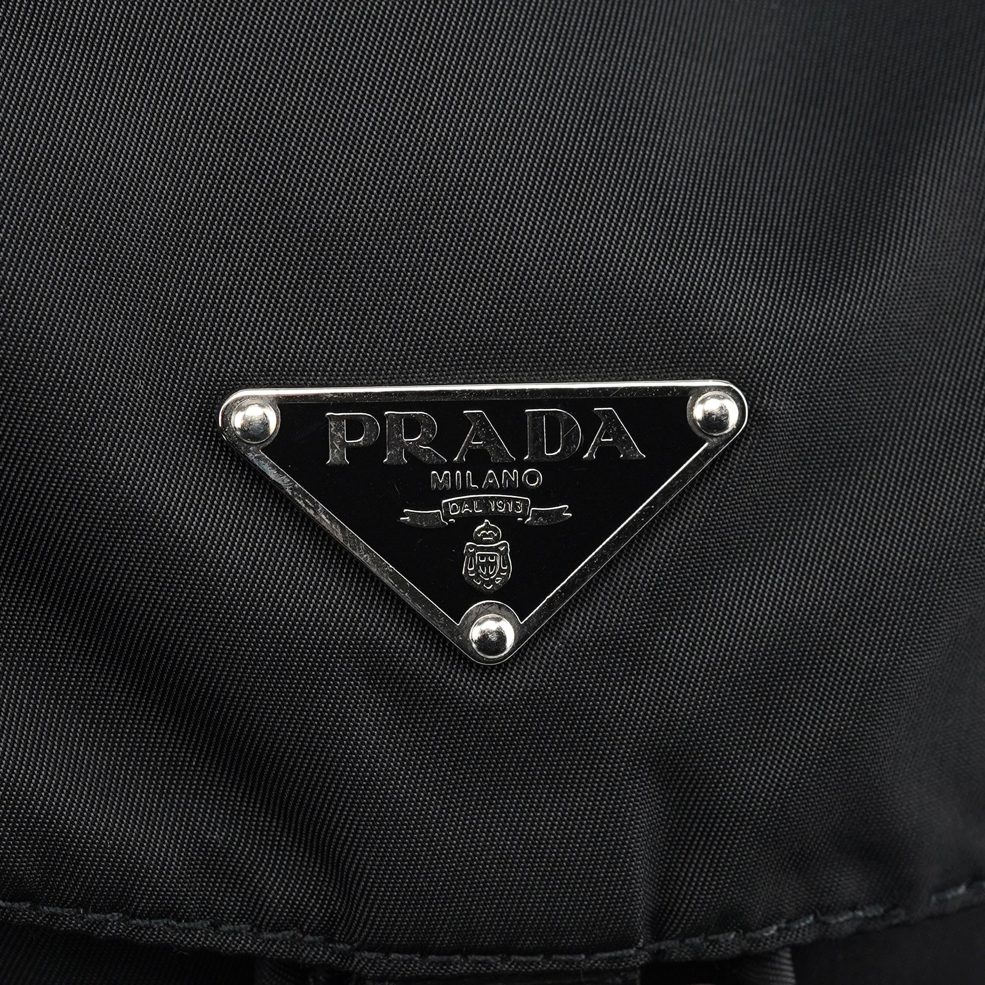BZ2811 Black Tessuto Vela Backpack