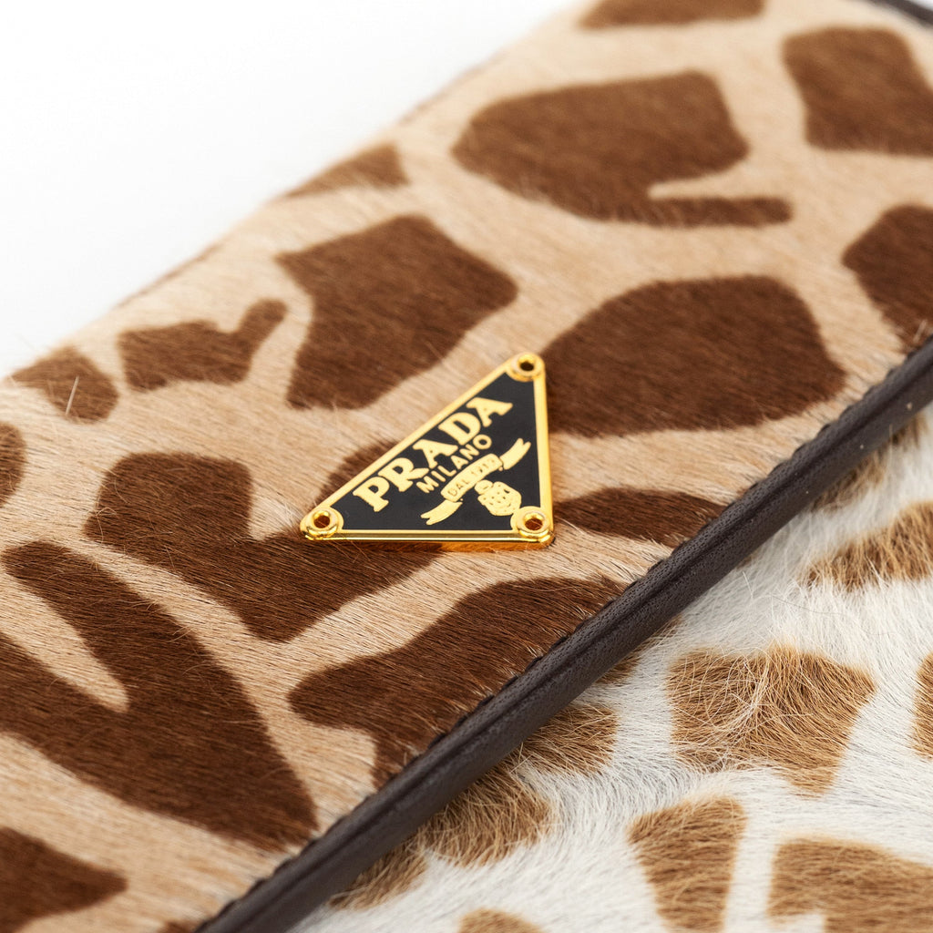 Calf Hair Leopard Wallet