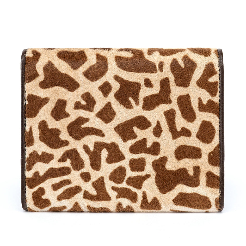 Calf Hair Leopard Wallet