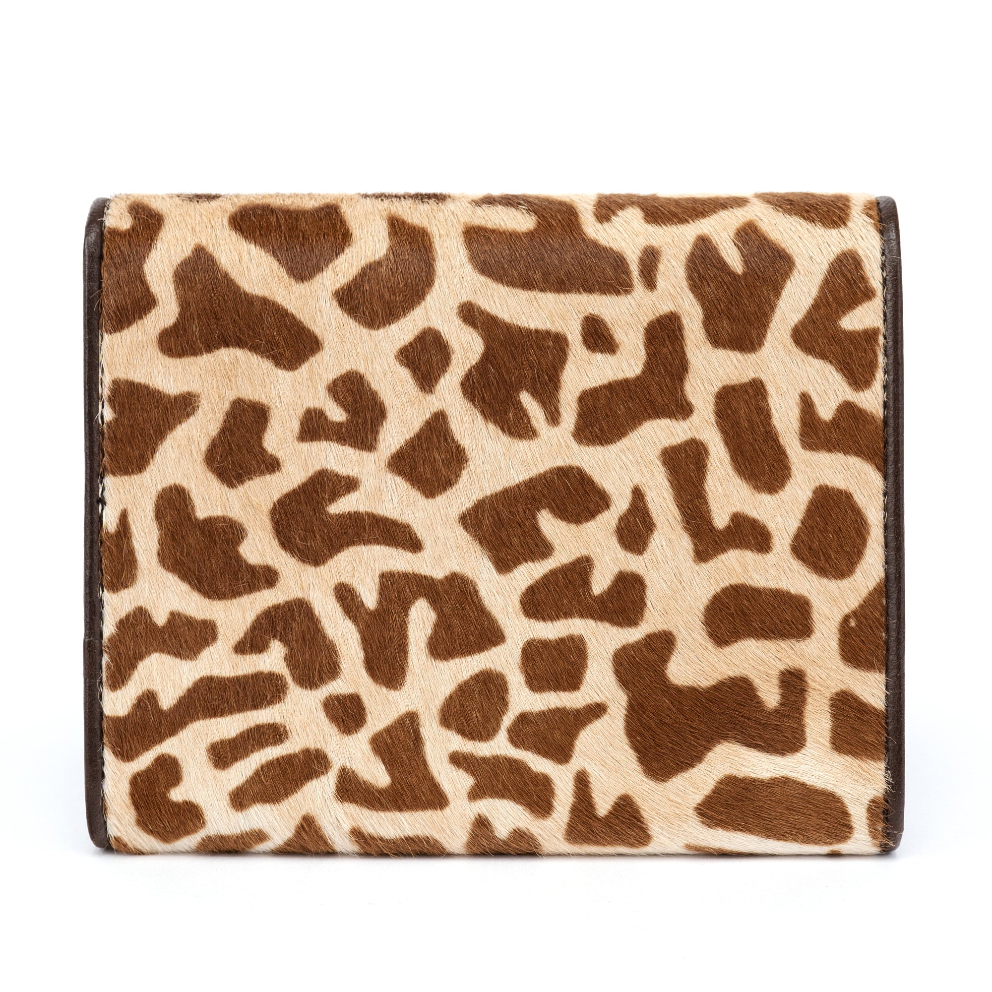 Calf Hair Leopard Wallet
