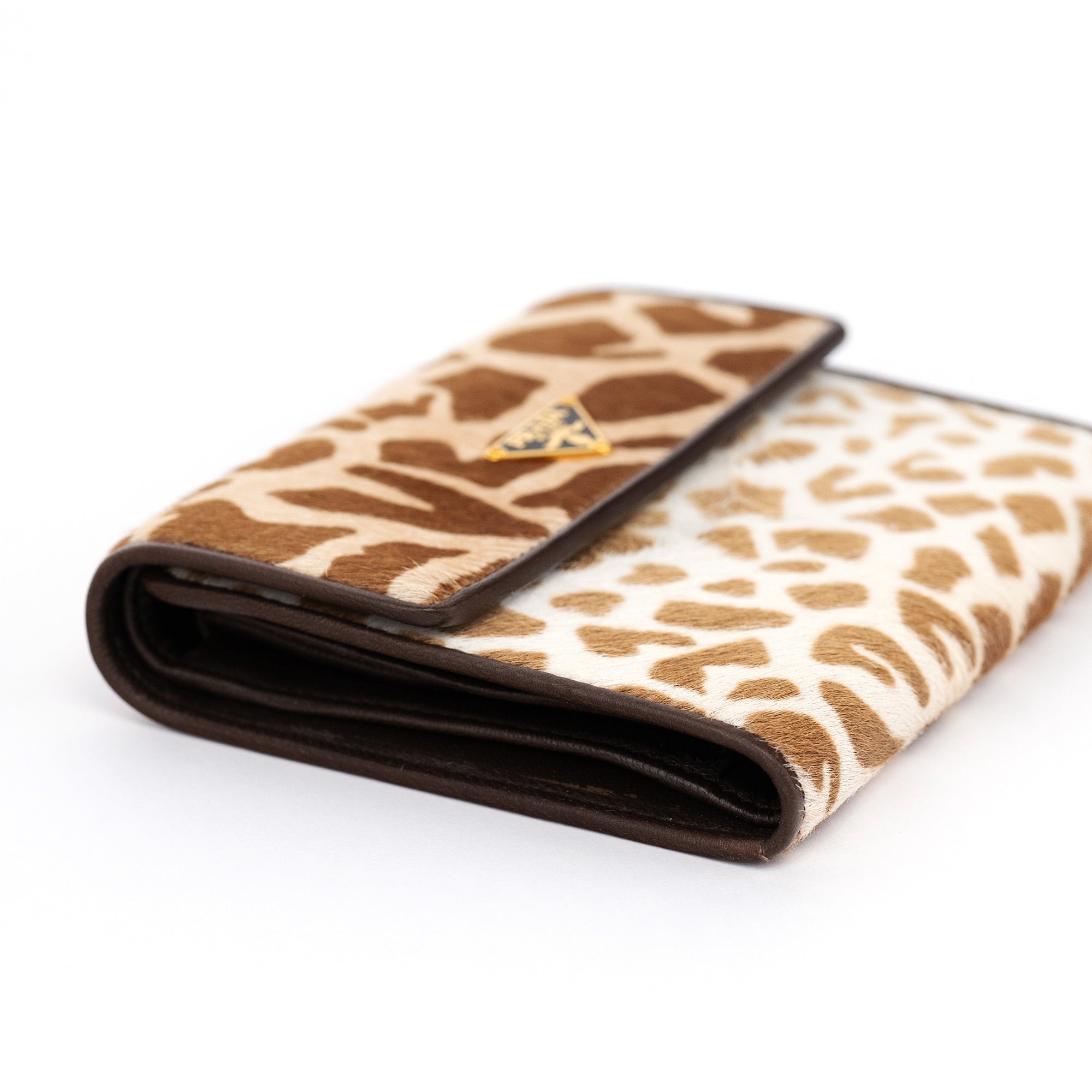 Calf Hair Leopard Wallet