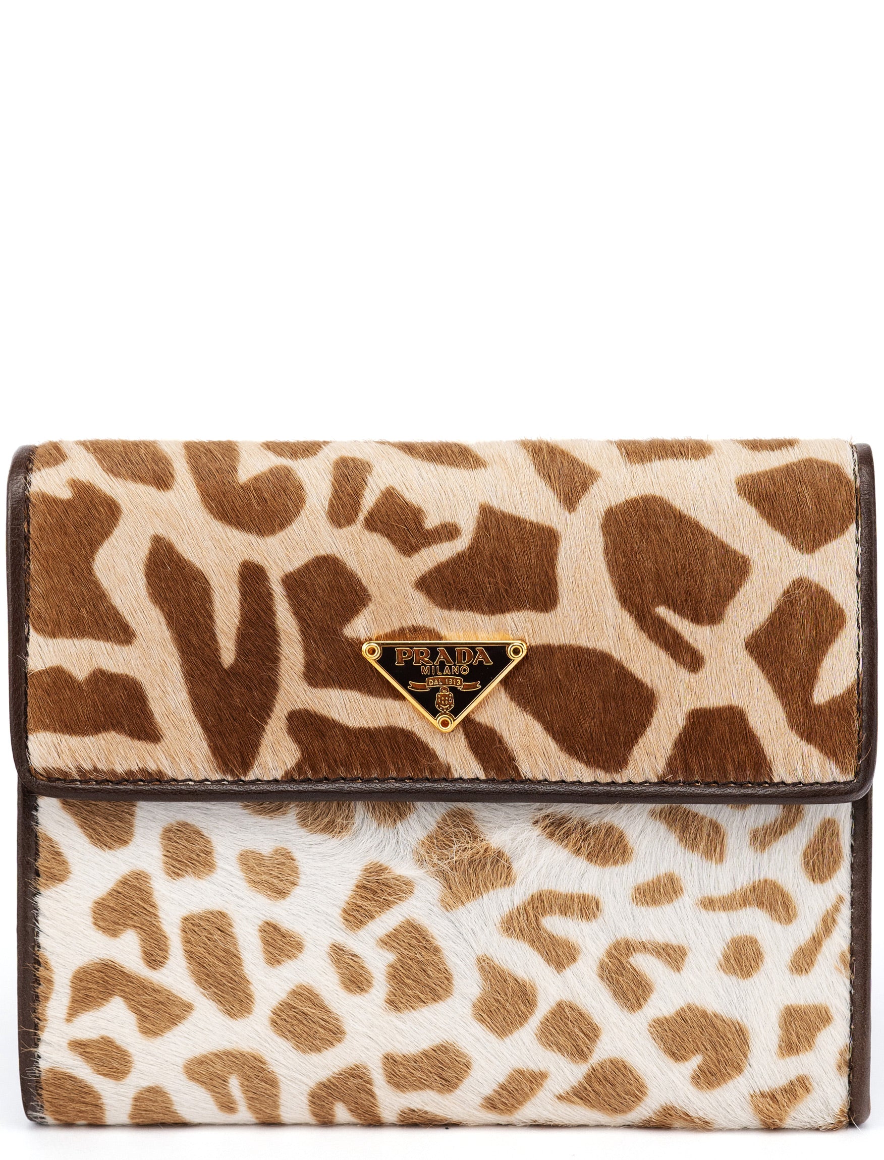 Calf Hair Leopard Wallet