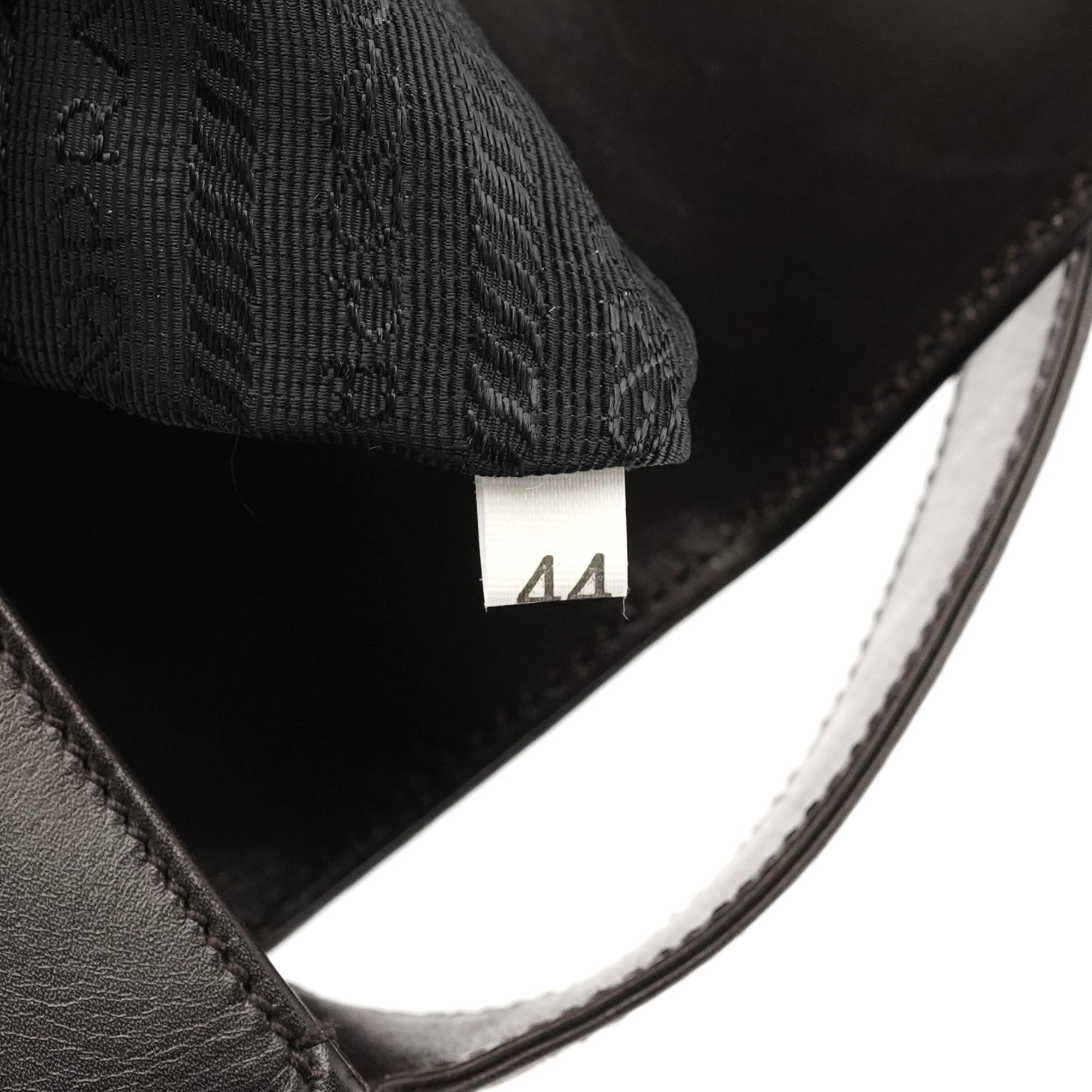 Dark Brown Vitello Buckle Shoulder Bag