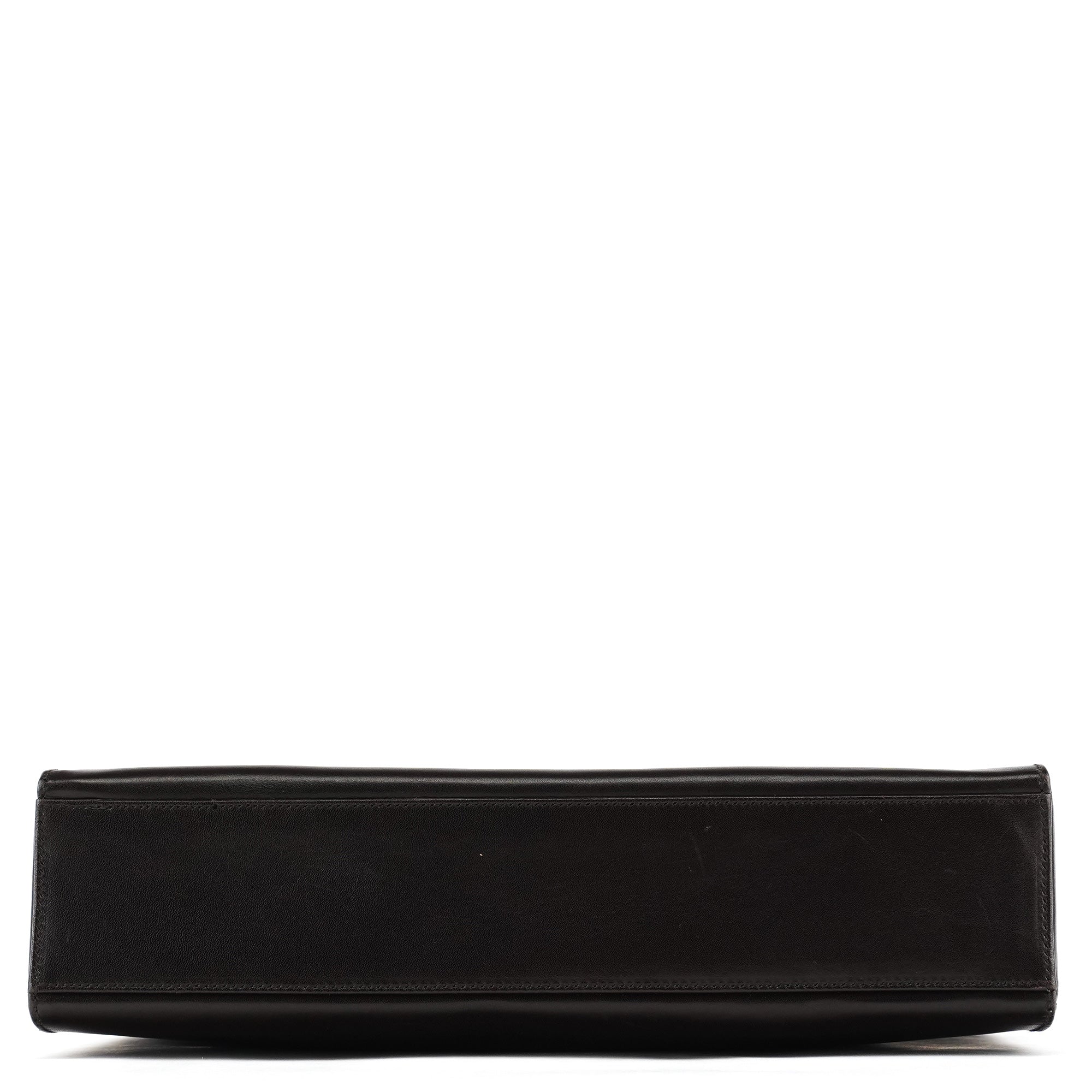 Dark Brown Vitello Buckle Shoulder Bag
