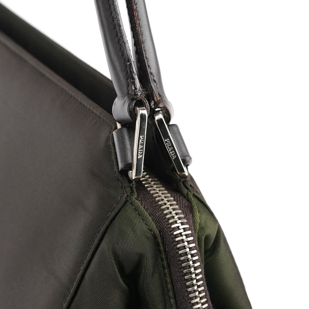 Dark Green Tessuto Chic Shoulder Bag