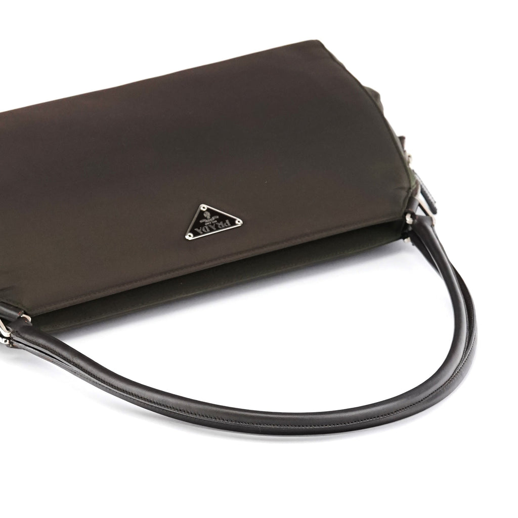 Dark Green Tessuto Chic Shoulder Bag