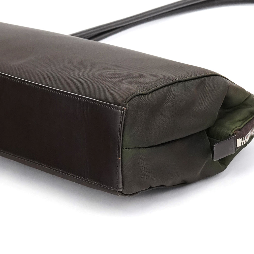 Dark Green Tessuto Chic Shoulder Bag