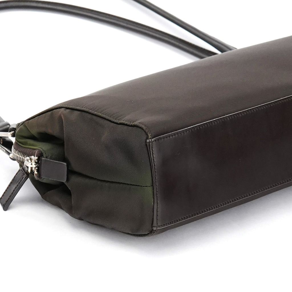 Dark Green Tessuto Chic Shoulder Bag