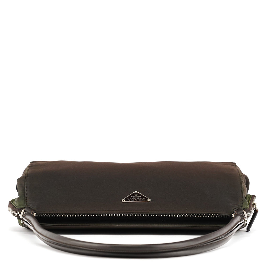 Dark Green Tessuto Chic Shoulder Bag