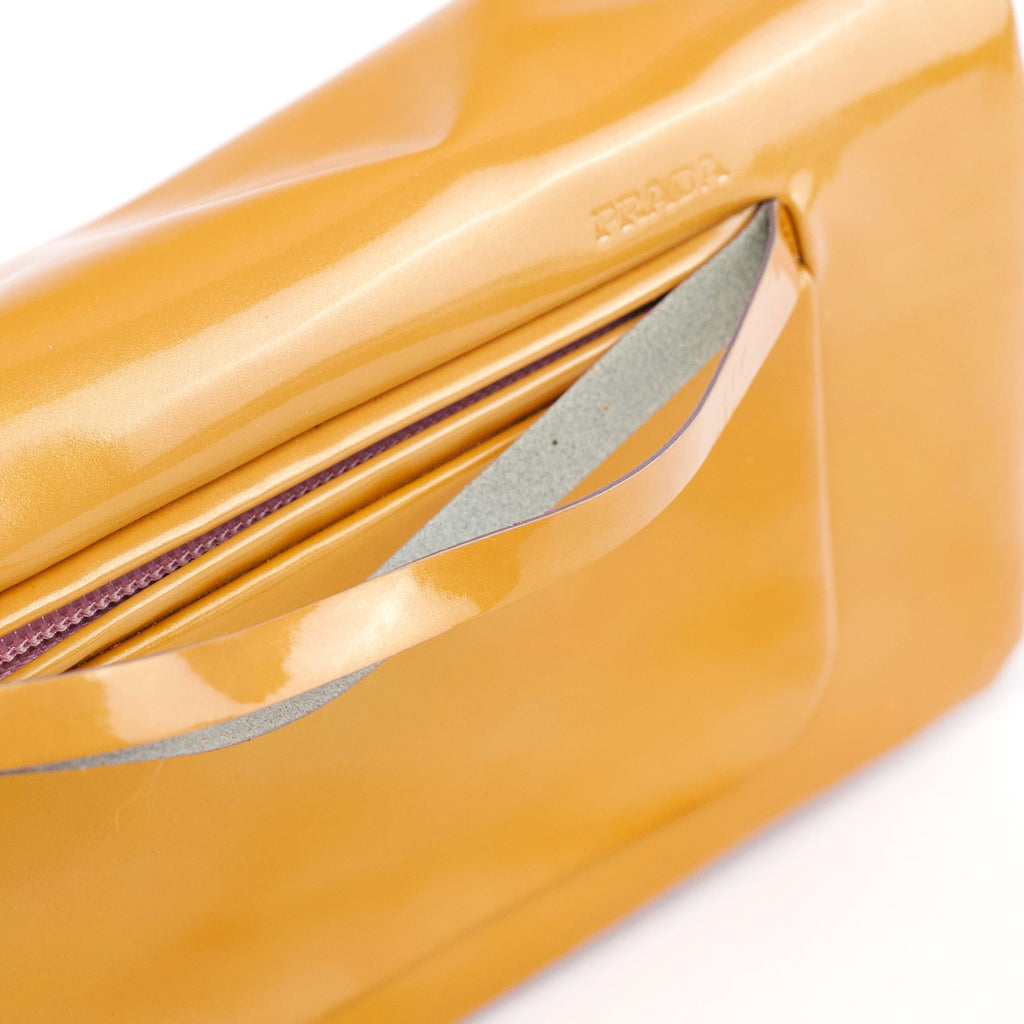 Fall 1999 Yellow Vernice Patent Leather Shoulder Bag