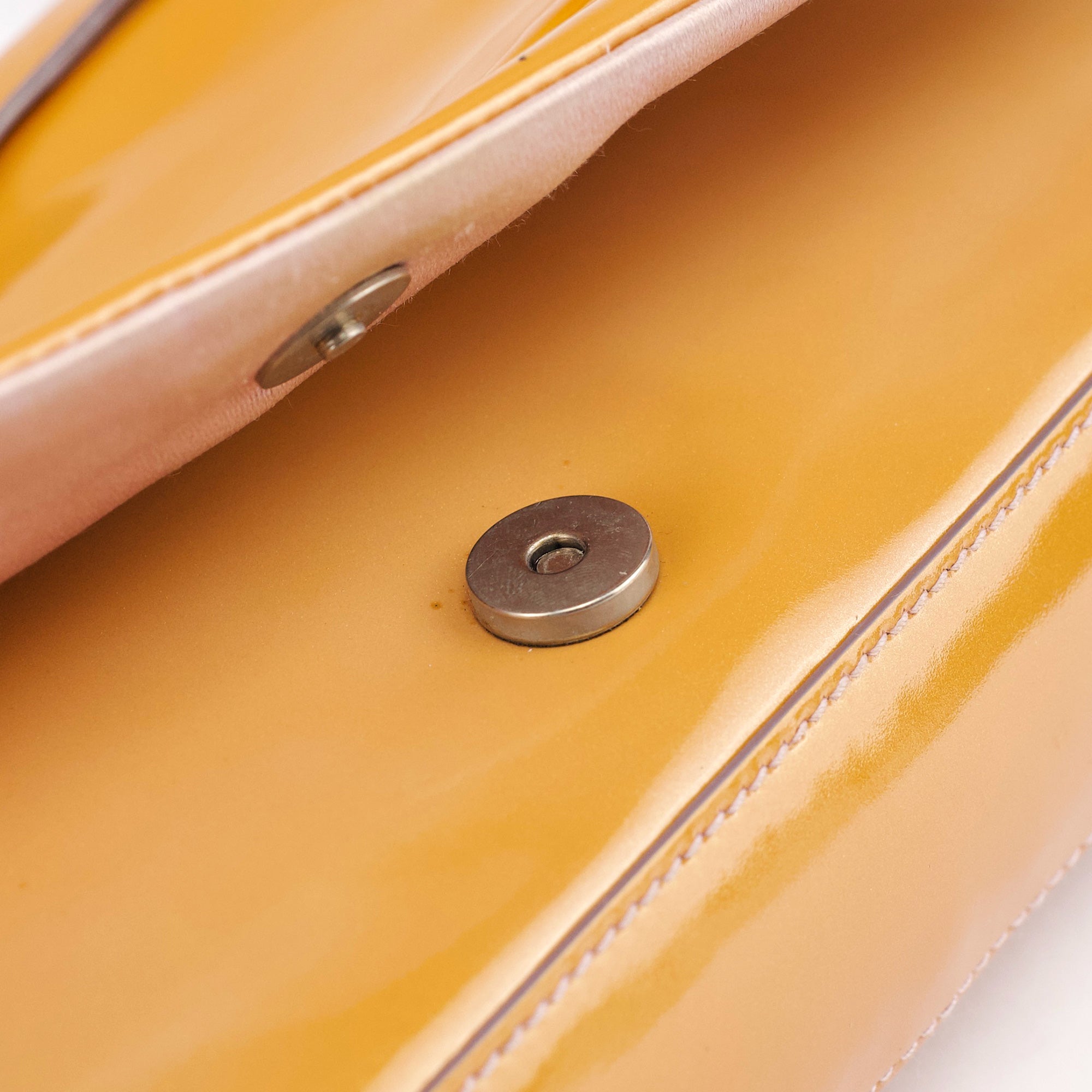Fall 1999 Yellow Vernice Patent Leather Shoulder Bag