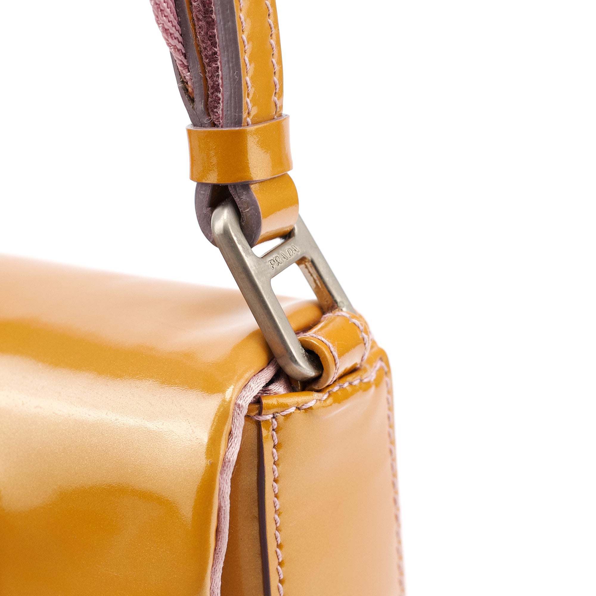 Fall 1999 Yellow Vernice Patent Leather Shoulder Bag