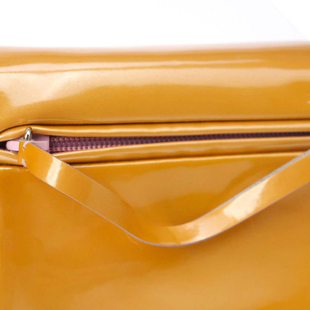 Fall 1999 Yellow Vernice Patent Leather Shoulder Bag