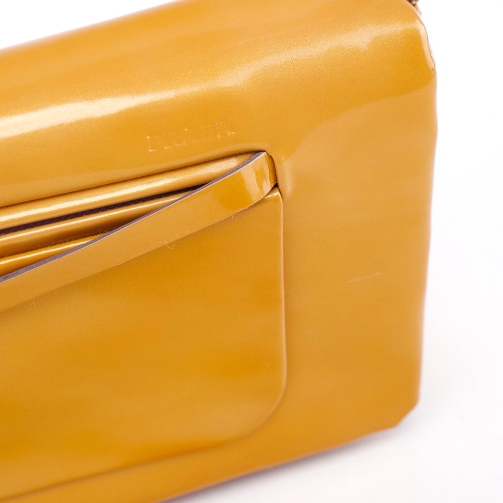Fall 1999 Yellow Vernice Patent Leather Shoulder Bag